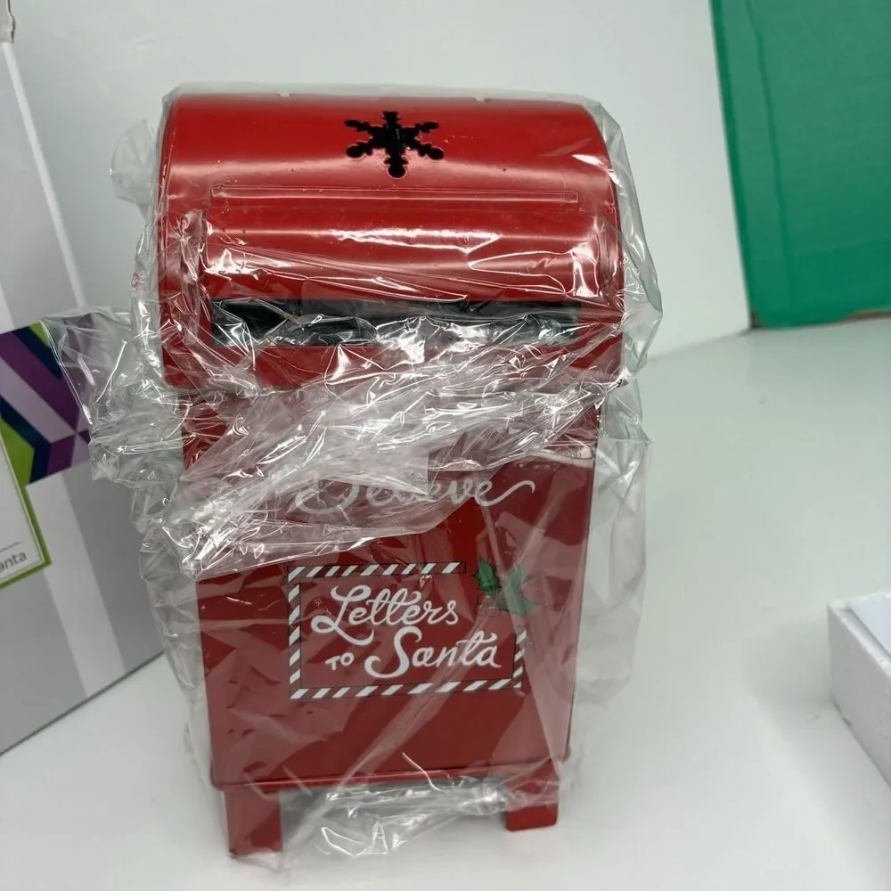 Scentsy Christmas Letters To Santa Wax Warmer Metal Mailbox Retired w/Box Metal